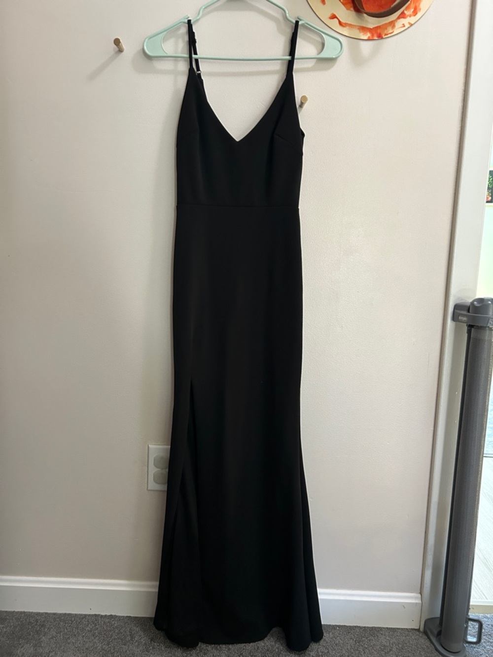 Classic Black Dress with Spaghetti Straps